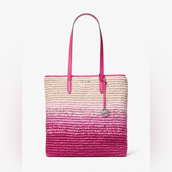 NWOT The Michael Large Ombré Straw Tote Bag - Picture 1 of 9